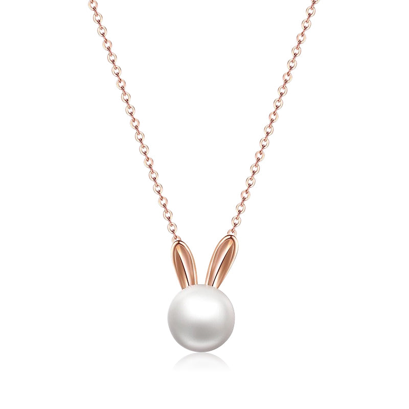 925 Silver Bunny Pendant Necklace – IDOKAWA