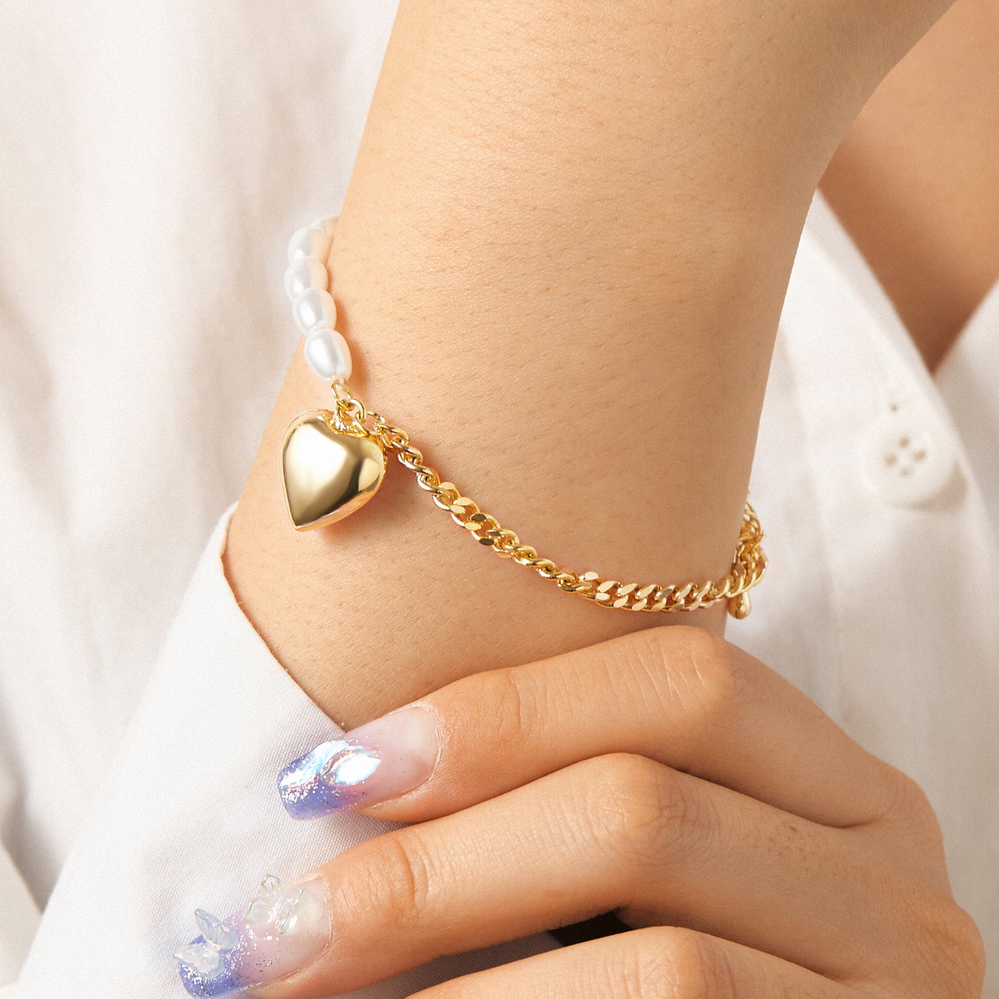 Gold Heart Bracelets