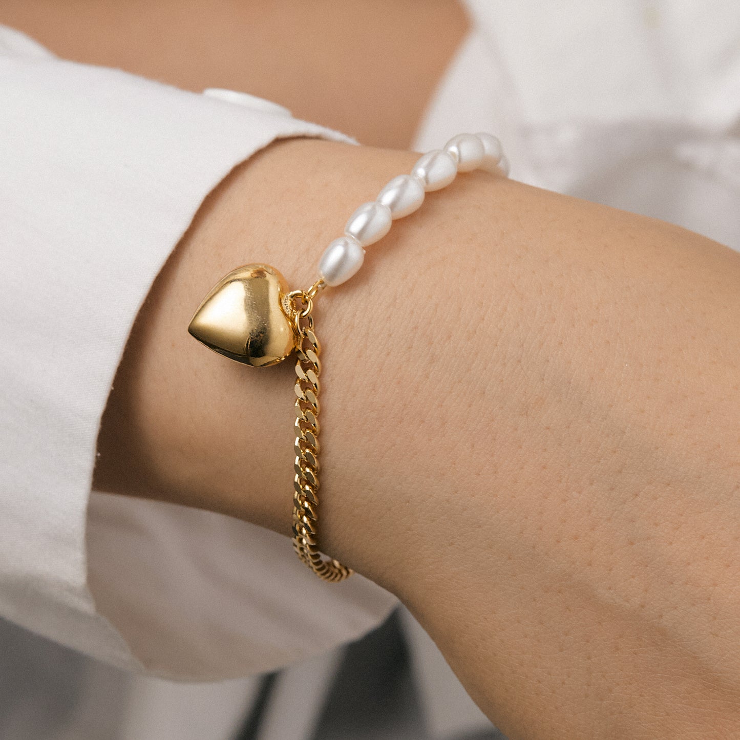 Gold Heart Bracelets