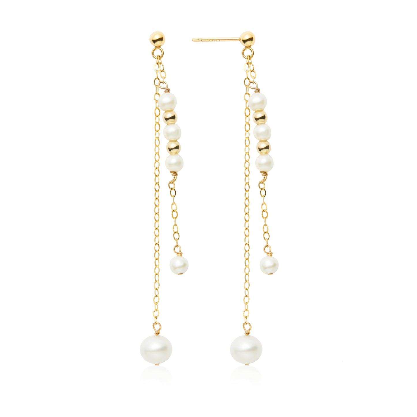 Simulated Pearl Drop Dangle Earrings