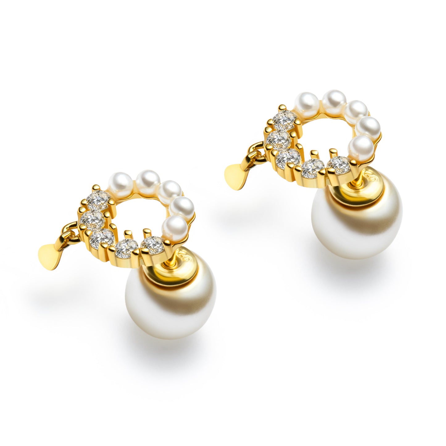 Simulated Pearl Stud Earrings