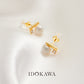 Simulated Pearl Stud Earrings