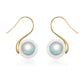 Simulated Pearl Drop Dangle Earrings