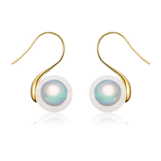 Simulated Pearl Drop Dangle Earrings