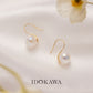Simulated Pearl Drop Dangle Earrings