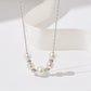 Simple Tiny Dainty Simulated Pearl Necklace