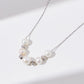 Simple Tiny Dainty Simulated Pearl Necklace