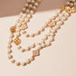 Idokawa Faux Pearl Necklace for Women Chunky Pearl Necklaces for Women White Pearl Beaded Necklace Pearl Statement Necklace Adjustable Big Pearl Necklace Wedding Party Jewelry