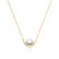 White Simulated Pearl Sterling Silver Necklace