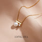 Classic Balance Simulated Pearl Pendant Necklace