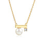 Classic Balance Simulated Pearl Pendant Necklace
