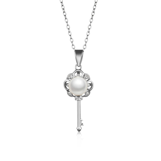 Classic Silver Key Necklace