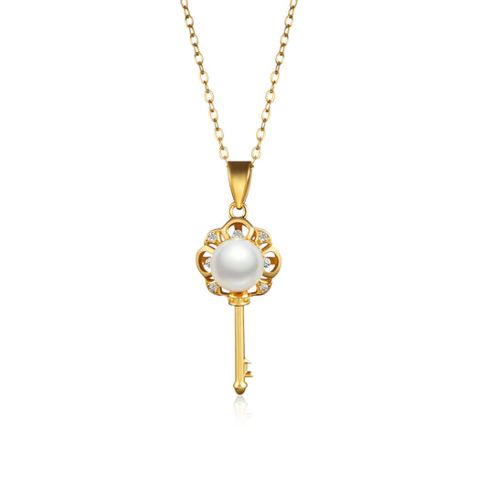 Classic Gold Key Necklace