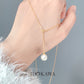 Y-Style Pendant Simulated Pearl Necklace