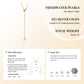 Y-Style Pendant Simulated Pearl Necklace