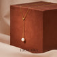 Y-Style Pendant Simulated Pearl Necklace