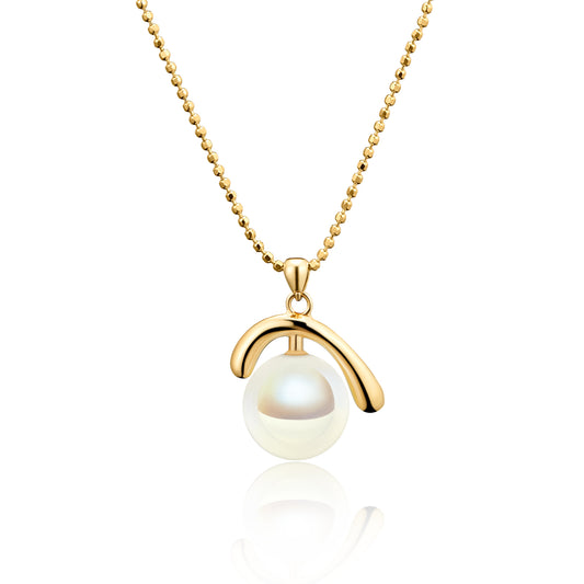 Simulated Pearl Pendant Necklace